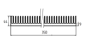 Широкий радиатор ТПС-017.350 схема