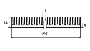Широкий радиатор ТПС-017.850 схема